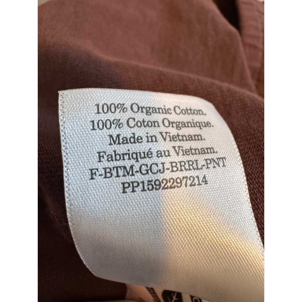 Everlane The Off-Duty Barrel Pant Brown Mahogany Organic Cotton Size M - Picture 7 of 7